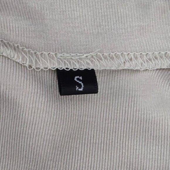 NWT | Nude Cream Ruched Long Sleeve Cowl Off Shoulder Top Thumb Holes | Small - Picture 4 of 7